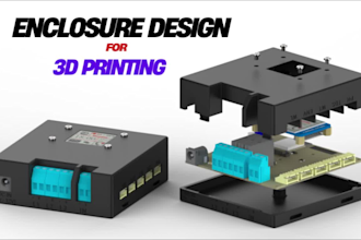 design custom pcb enclosure or casing for 3d printing