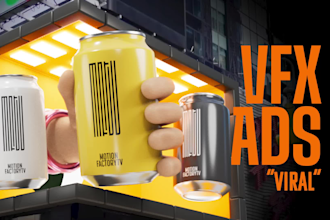 create viral cgi, vfx ads, and 3d product videos for social media marketing