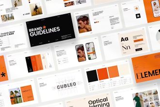 design corporate identity, brand book, brand manual or brand guidelines