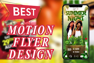animated best motion motion flyer for your event or any