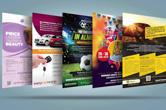 design your urgent flyer or poster within 6 hours