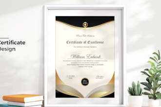design certificates of awards, completion, achievements, and participation