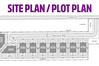 draft 2d site plan, plot plan, lot subdivision of your property for city permit