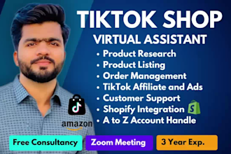 set up tiktok shop, tiktok shop VA, tiktok dropshipping and tiktok marketing