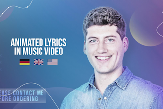 add stylish animated lyrics to your music video