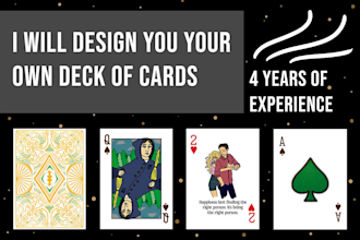 design you a complete custom deck of playing cards