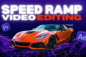 do speed ramp video editing for car reels, tiktok and shorts