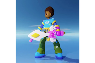 do modeling rigging and animation of retro low poly model in ps1 psx n64 style