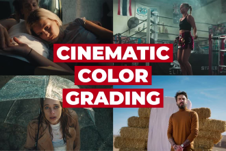 do cinematic video color grading and color correction