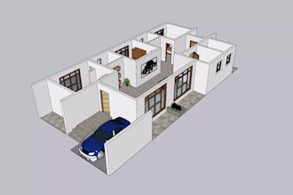 create attractive 3d floor plans by sweet home 3d and sketchup