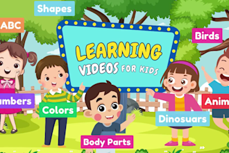 create kids learning videos for youtube
