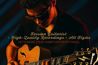 record a pro level guitar arrangment for your song