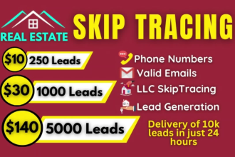 do real estate skip tracing and llc skip tracing in bulk