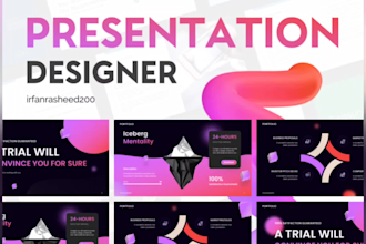 redesign powerpoint presentations, pitch deck ppt proposal slides