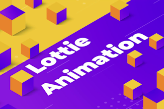 make a lottie animation based on your source vector design
