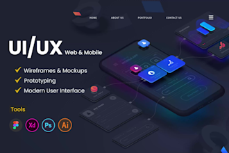 do UI UX design mobile app or website UI UX design