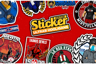 design sticker for sports football ultras hooligans