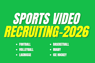 turn your game footage into powerful sports recruiting video, highlight reels