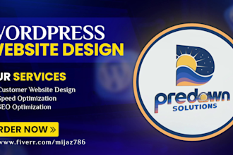 design or redesign wordpress website, business website or wordpress blog website