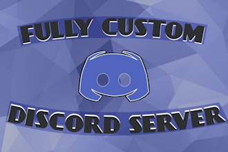 setup new and existing discord servers within 4 hours