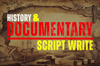 write a history documentary video script for youtube