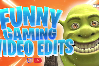 create fast paced, engaging gaming video edits for youtube