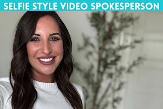 record a ugc selfie female spokesperson video