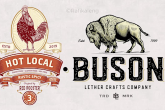 design vintage hand drawn logo illustration