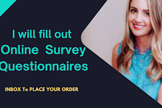 fill online survey questionnaires
