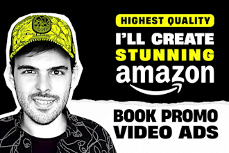 create amazon book video ads with pro motion graphics
