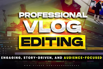 professionally edit your travel,lifestyle vlog videos