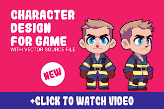 create a character design for your game