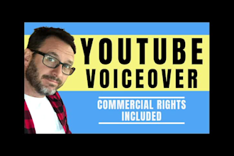 narrate your youtube videos with a natural american male voice over