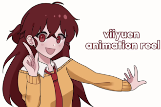 make anime character animation for you