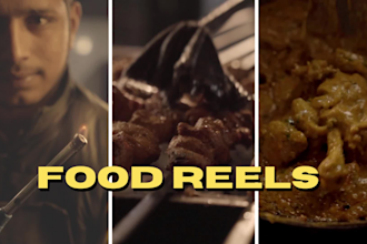 edit food, resturant reels and videos for ads and socials