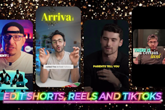 edit short form video for tiktok, reels and youtube shorts