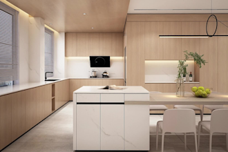 create realistic 3d kitchen render and custom interior design