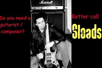 be your solo guitarist for metal rock or funk guitar styles
