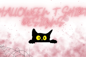 create custom halloween graphic t shirt design for you