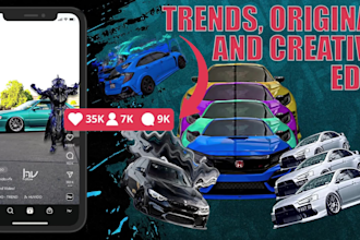 create viral car video in my style of editing