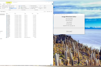 build app to write image metadata from CSV automatically