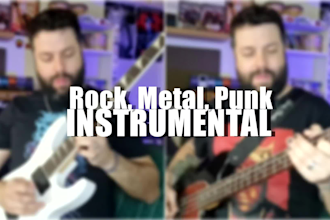 create a killer rock, metal or punk instrumental for you