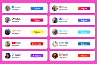 design call to action social media lower thirds pop up follow animations