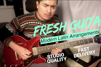 record quality professional latin electric guitar tracks