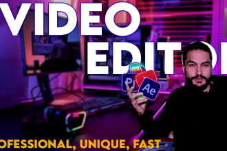 do professional video editing, youtube videos, short clips, motion graphics