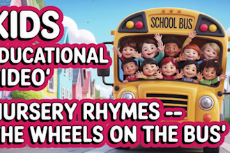 create educational videos and nursery rhymes video for kids learning
