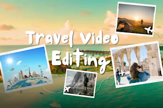 do professional travel vlog video editing