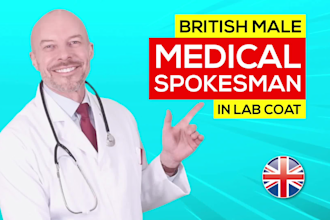 be your british medical spokesman in a lab coat