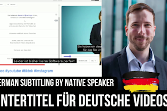 do german video subtitles native speaker