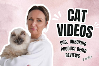 create cat product photos and ugc video ads